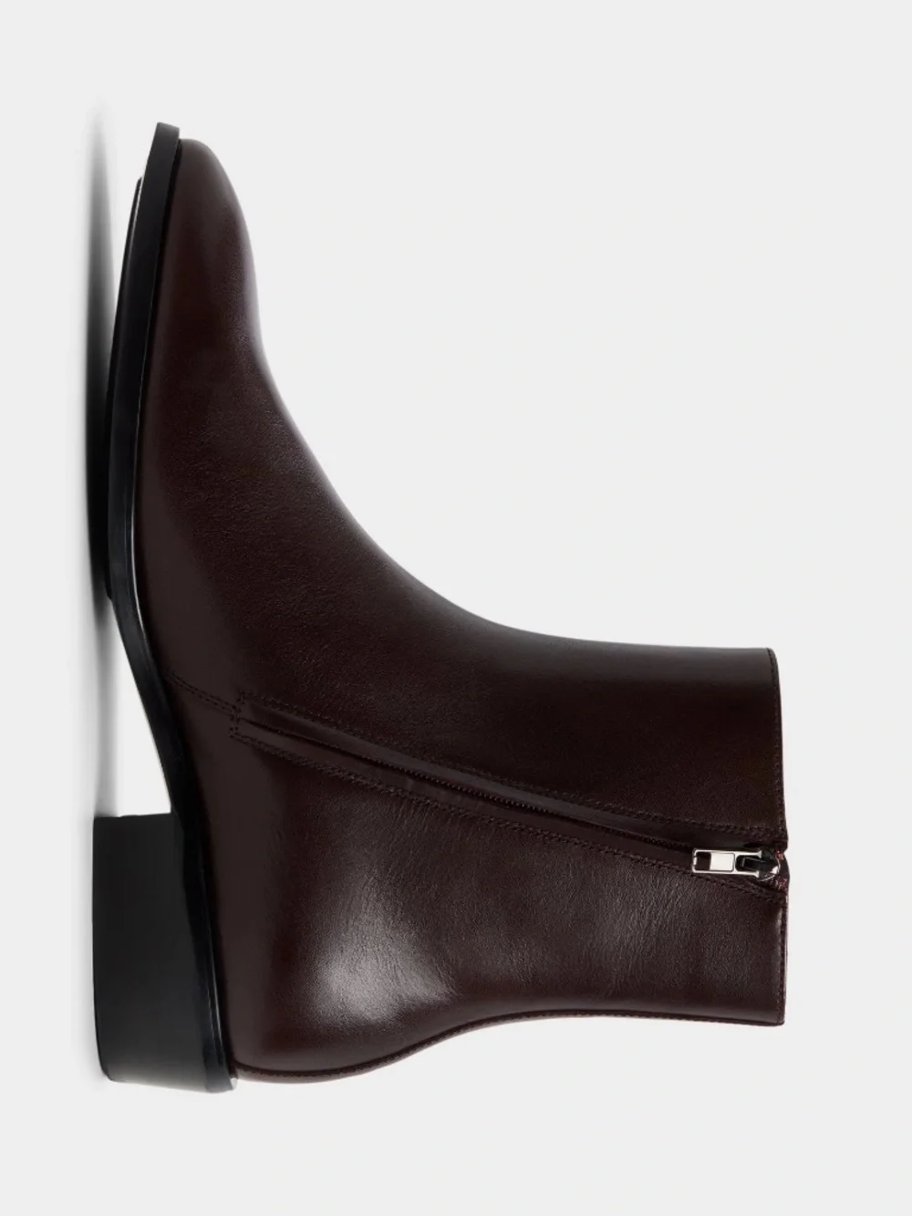 NWT Aldo Flex Amur Bordo Burgundy Leather SideZip Ankle Dress Boot Minimalist 12